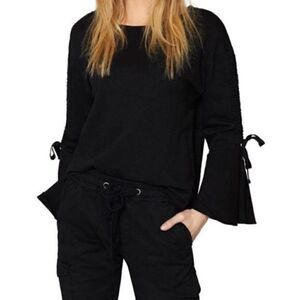 CLEARANCE - Sanctuary Black Upper West Bell Sleeve Sweatshirt